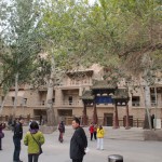 Entrance to the Mogao caves. The caves themselves are much cooler, promise