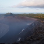 The Mount Yasur viewing ridge - if lava bombs start landing behind you, walk away slowly