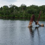 Snorkelling the wreck of the Casi Maru. c.50 metres long, 0-15 metres down. Strafed and sunk in 1943