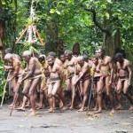 The first dance. Call me sheltered, but first dances have not hithertofore involved 20 near-naked men with sticks...