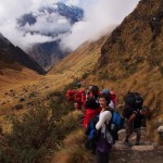 The trail itself. I know I'm BEHIND our 25-kilo-carrying-porters but the fact they're still in sight is actually very impressive!