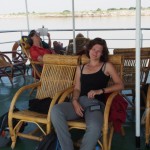 On the boat out of Mandalay. See how happy I look?