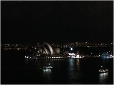 40 minutes in – Sydney Opera House, from Sydney Harbour Bridge