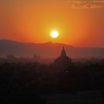 Alternative but still spectacular sunset view from a different temple