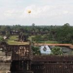 This is the view from Angkor Wat's central keep - it's quite big......