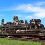 Sneaky scaffolding-free side view of Angkor. Yeah!