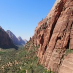 Zion - view from bottom of canyon. Wow!