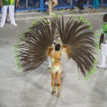 The ultimate drum queen. All feathers and bottom