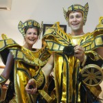 In our room getting ready to go - minus the huge, heavy headdresses