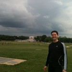 James and the Lincoln Memorial