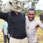 James makes friends with the Asolo mud men as they get ready