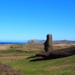 Toppled moai - must have been drinking the local home brew
